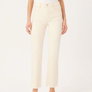 DL1961, Patti Straight High Rise Vintage, Size 23, Color Ecru